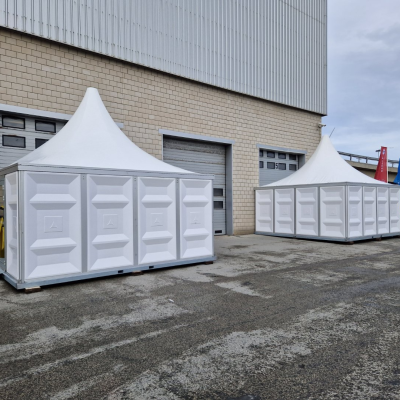 Pagodetent wit 5M x 5M